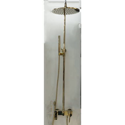 Душевая система c изливом для ванны Minotti Classic Champagne Gold