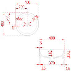 Раковина Minotti Arte Green