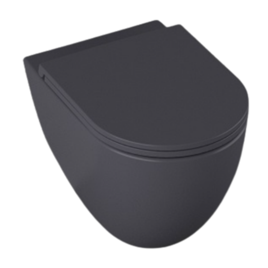 10NF02001SV Унитаз подвесной Isvea Infinity без крышки Matte Black