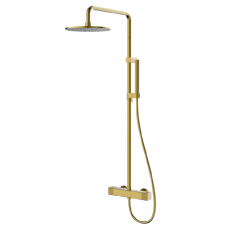 Душевая система с термостатом Minotti Alto Champagne Gold