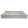Столешница из искусственного камня LUSSO 140см white marble glossy