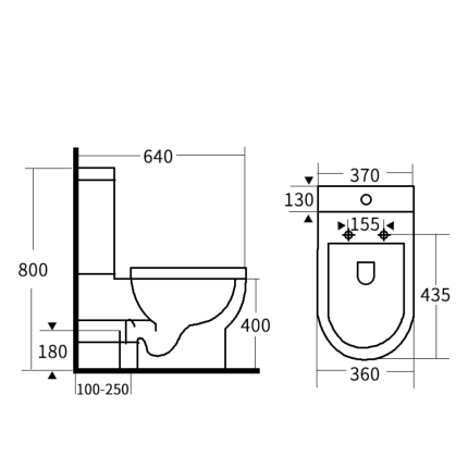 Унитаз-компакт Minotti Colori