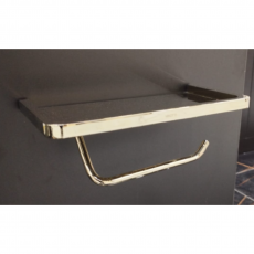 Бумагодержатель с полкой Minotti Unico Champagne Gold