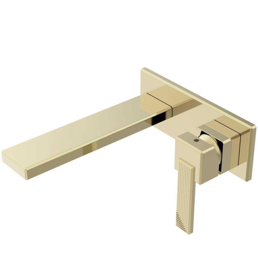 Смеситель для раковины скрытого монтажа Minotti Alto Champagne Gold