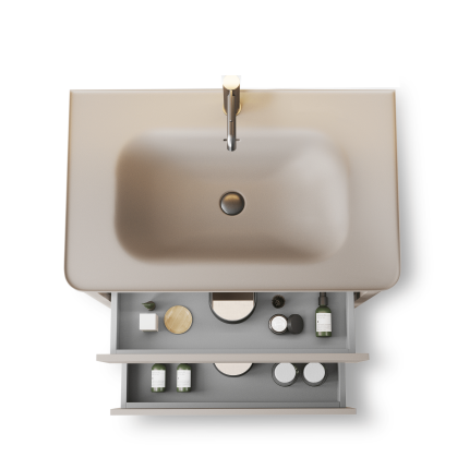 Тумба для ванной комнаты в комплекте с раковиной Minotti Base 80см