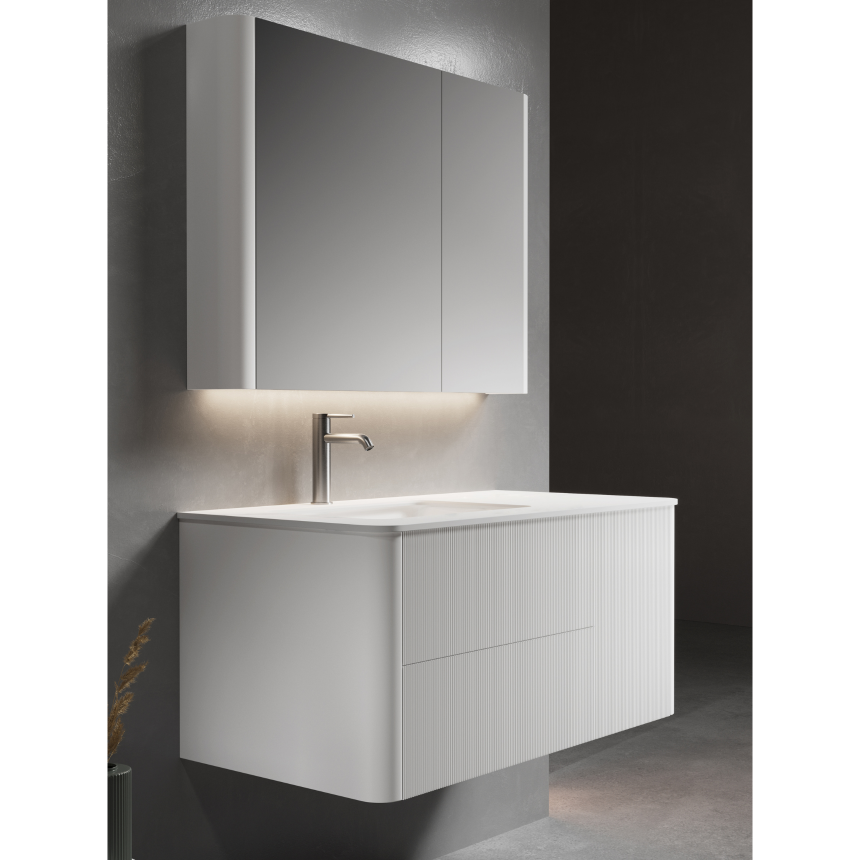 Тумба для ванной комнаты в комплекте с раковиной-столешницей Minotti Bovary 100см