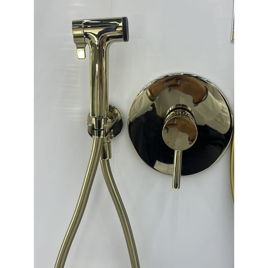 Гигиенический душ со смесителем Minotti Unico champange gold