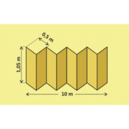 Подложка-Гармошка 1050*500*3 Оранжевая/10,5 м2/Подложка под ламинированные полы, паркетную доску