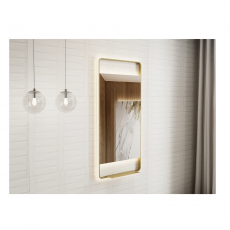 Зеркало с полкой и подсветкой Minotti SmartLine