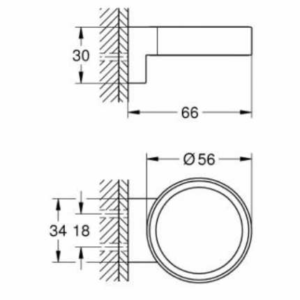 41027000 Держатель для стакана/дозатора жидкого мыла GROHE Selection, хром