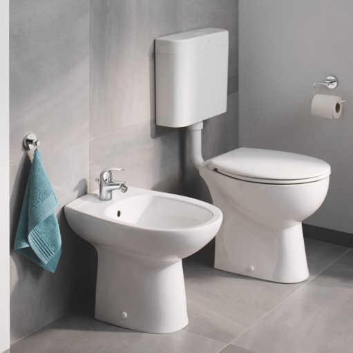 39432000 Биде напольное Bau Ceramic, альпин-белый