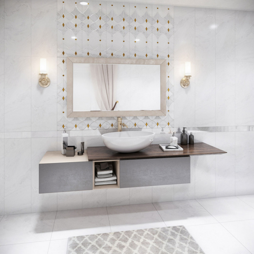 Constance grey light border 01 Бордюр 300*57 РАСПРОДАЖА