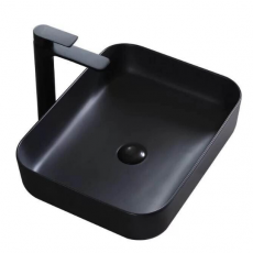 Раковина накладная Minotti Quadro matt black