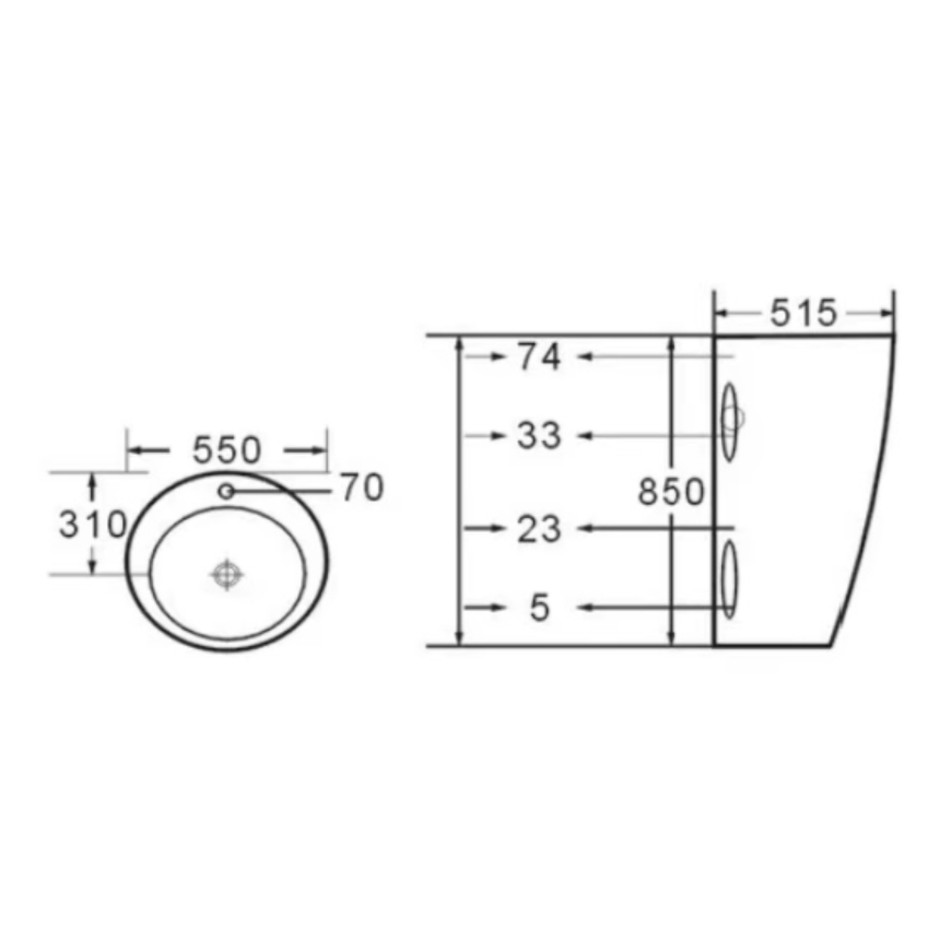 Раковина отдельностоящая Minotti Style арт.001