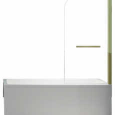 Шторка для ванны Minotti Classic с держателем 800*1400 gold