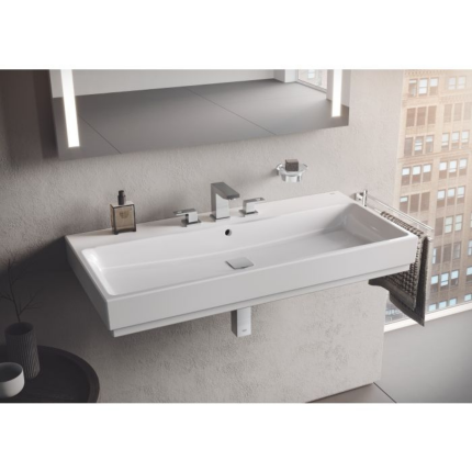 3938600H Раковина GROHE Cube Ceramic, подвесная 100 см, альпин-белый