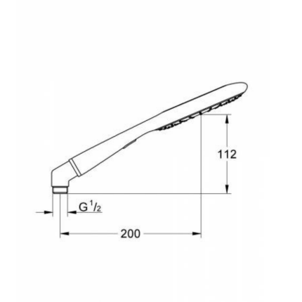 27447000 Ручной душ,2 вида струй, Rainshower Icon 150, розовый