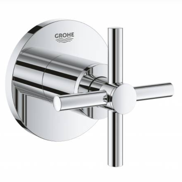 19069003 Накладная панель Atrio New крестообразная ручка, хром