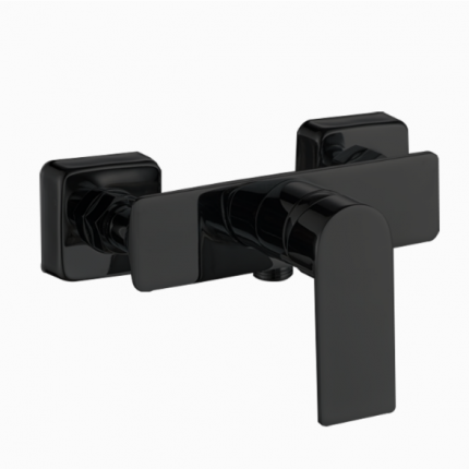 Смеситель для душа LUSSO Eco Cube Black с душевым шлангом и лейкой в комплекте