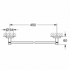 40688001 *Держатель для банного полотенца GROHE Essentials, хром