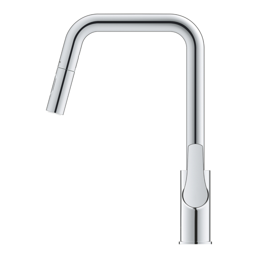 30619000 *Смеситель для мойки GROHE Eurosmart, U-образный излив, выдвижной, хром