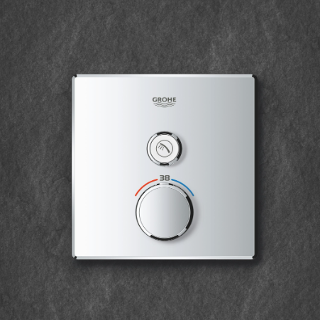29123000 *Внешняя часть смесителя GROHE Grohtherm SmartControl на 1 выход, хром