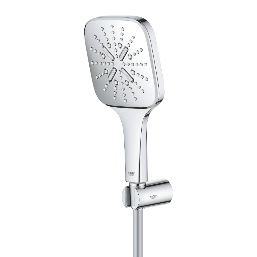 26589000 Набор для душа GROHE Rainshower SmartActive 130 Cube, 3 вида струи, хром