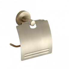 Бумагодержатель с крышкой LUSSO Matt Gold Classic