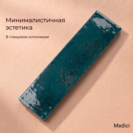 Керамическая плитка MDL7537C08 dark blue glossy