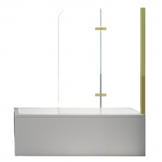 Шторка для ванны Minotti Classic двойная 1200*1400 gold