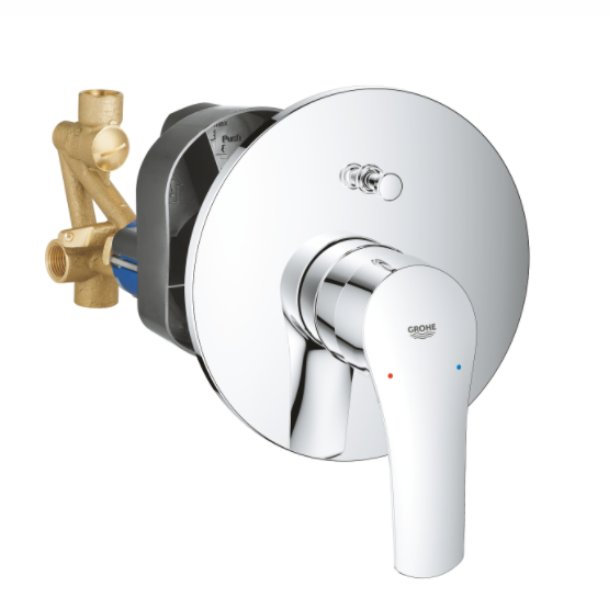 33305003 *Смеситель для ванны скрытого монтажа GROHE Eurosmart, готовый комплект, хром