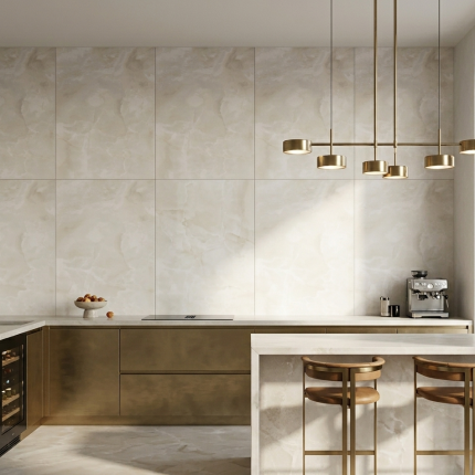 Керамогранит ONICE BIANCO EXTRA lucidato shiny 1500x3000