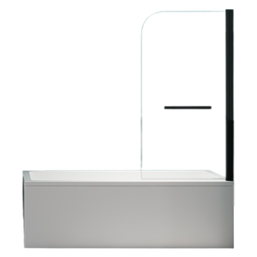 Шторка для ванны Minotti Classic с держателем 800*1400 black