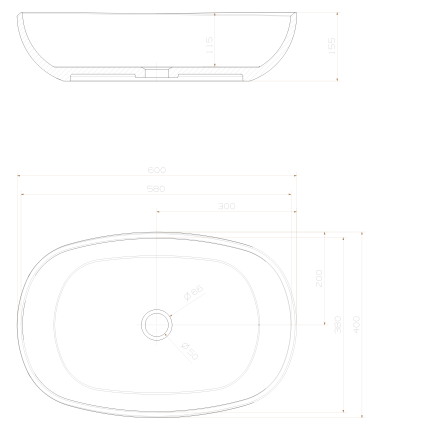 Раковина Minotti Colori Yellow