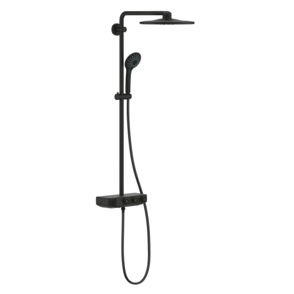 22120KF0 Душевая система GROHE Euphoria SmartControl 310 DUO с термостатом, фантомный чёрный