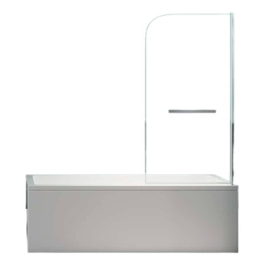 Шторка для ванны Minotti Classic с держателем 800*1400 chrome