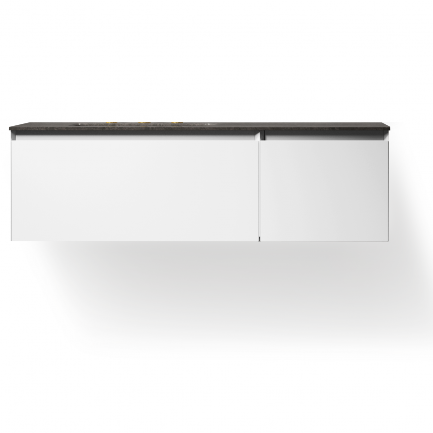 Тумба для ванной комнаты в комплекте с раковиной-столешницей Minotti Modern 130см