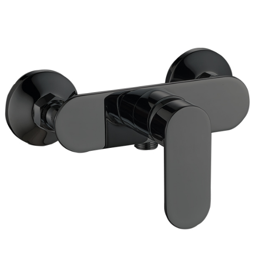 Смеситель для душа LUSSO Eco City Black с душевым шлангом и лейкой в комплекте