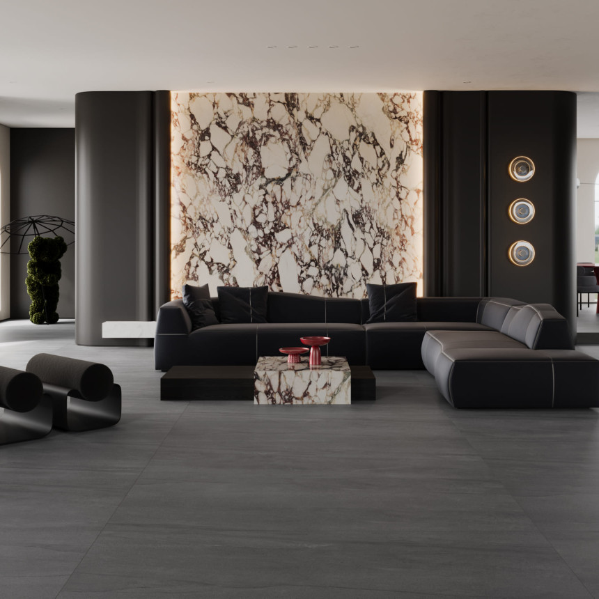 SPANISH SANDSTONE-DARK GREY 1000*3000*6 MATT