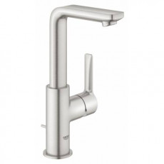 23296DC1 Смеситель для раковины GROHE Lineare New, с донным клапаном, высокий излив, суперсталь