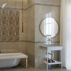 Saloni brown border 01 Бордюр 300*75 РАСПРОДАЖА