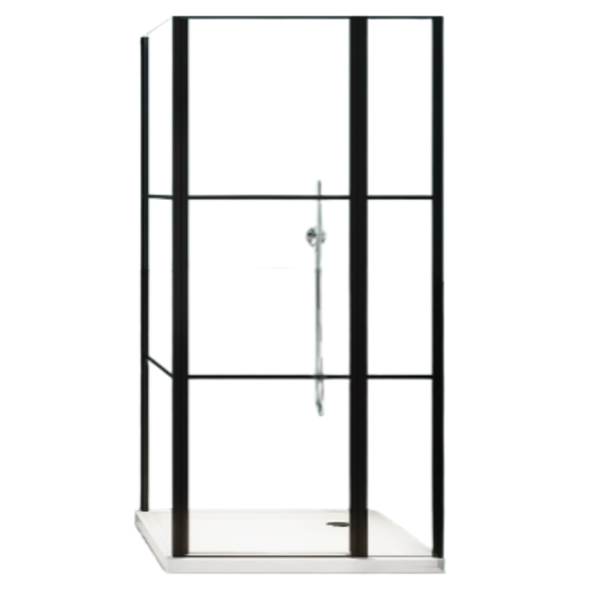 Душевое ограждение Minotti Line 1000*1000 Black