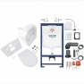 36500000 GROHE Rapid SL,5-1,Инсталляция с подвесным унитазом Bau Ceramic, панель Arena Cosmopolitan