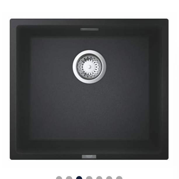 31653AP0 Мойка GROHE K700U с одной чашей, 457 x 406 мм, черный гранит