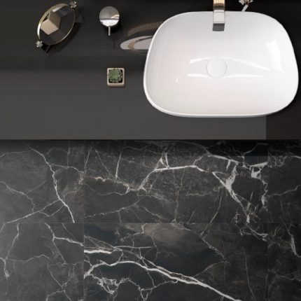 SilkMarble порто неро 600*1200 R9P керамогранит матовый