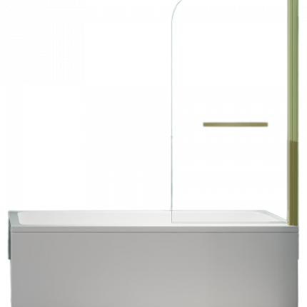 Шторка для ванны Minotti Classic с держателем 1000*1400 gold