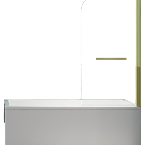 Шторка для ванны Minotti Classic с держателем 1000*1400 gold