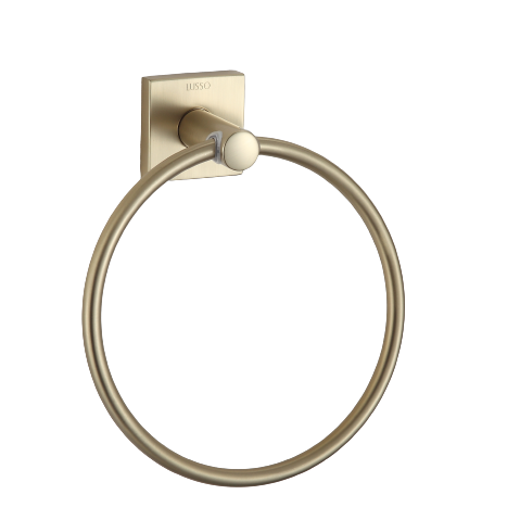 Кольцо для полотенца Minotti MattGold Cube