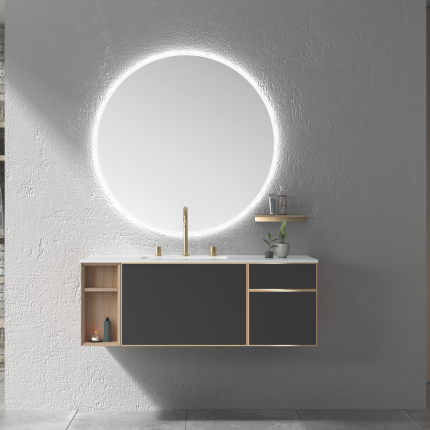 Тумба для ванной комнаты в комплекте с раковиной Minotti Vulcano 120см