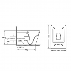 Приставной унитаз Minotti Alto